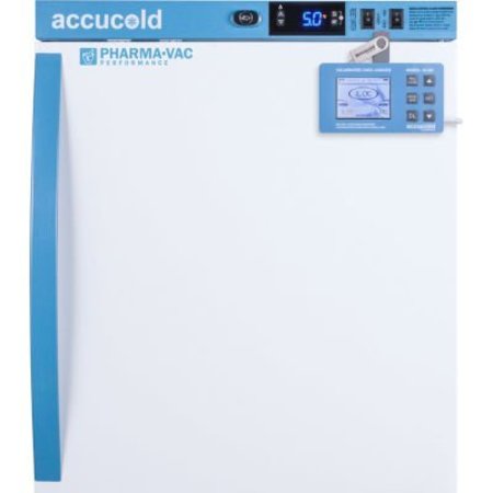 SUMMIT APPLIANCE DIV. Accucold Compact Vaccine Refrigerator, 1 CuFt, 19-3/4"W x 19-3/4"D x 21-1/2"H, Solid Door ARS1PVDL2B